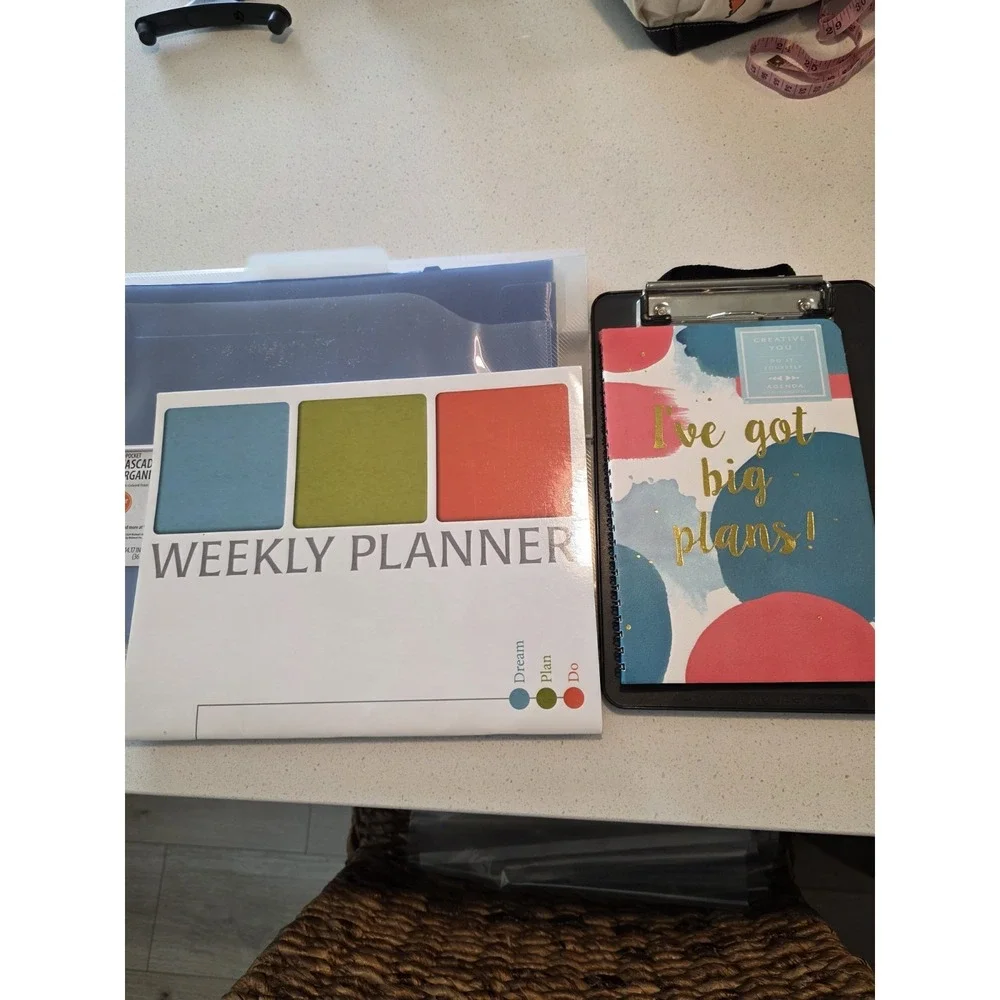 Weekly Planner Home Office Mini Bundle– Undated Mini Clip Board